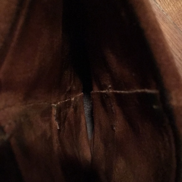 Minnetonka leather 3 layer brown fringe suede boot - Picture 7 of 8